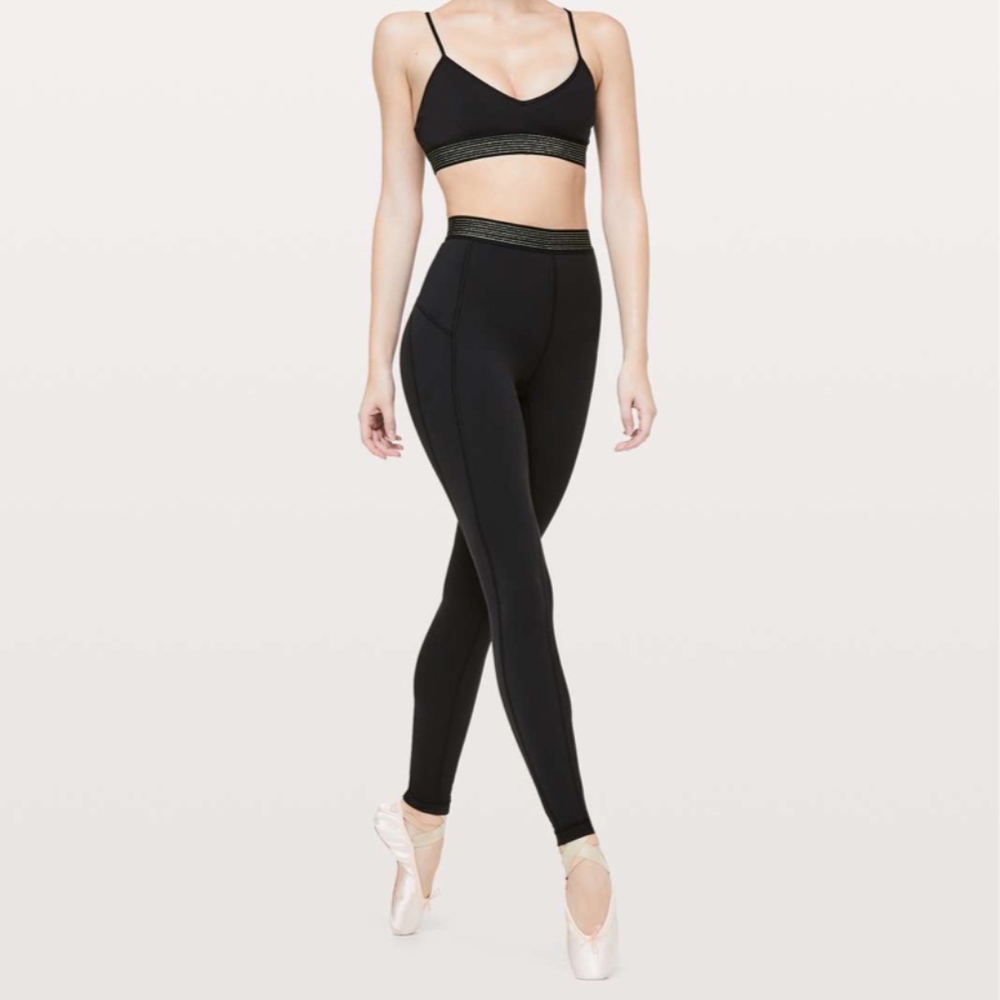 lululemon Principal Dancer Golden Lining Tight 28"